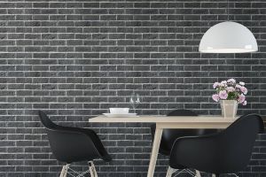 Brick slips, exterior / interior, black, Amstel Black