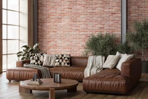 Brick slips, exterior / interior, red, Baden Red
