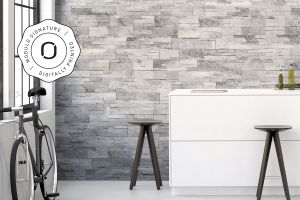 Stone cladding, exterior / interior, grey, Prostack Grey