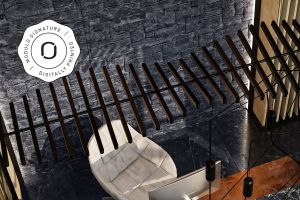Stone cladding, exterior / interior, grey, Rugged Ledgestone Grey