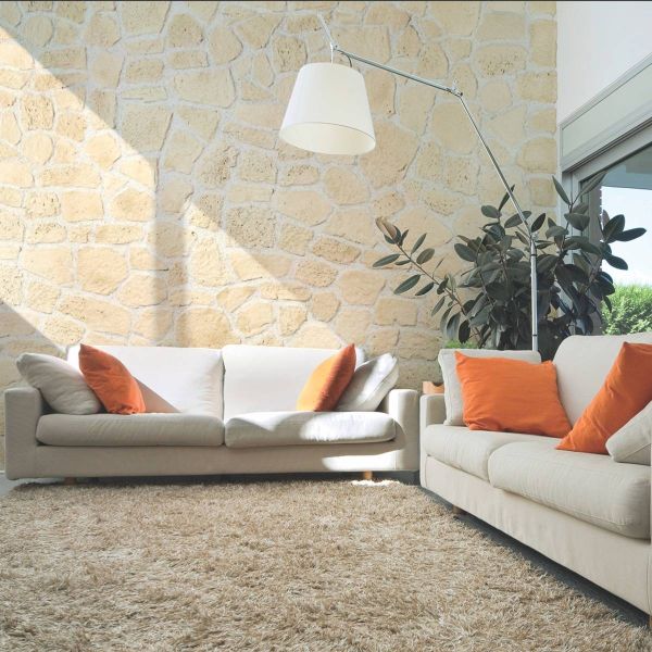 Stone cladding, interior, beige, Cote Mur