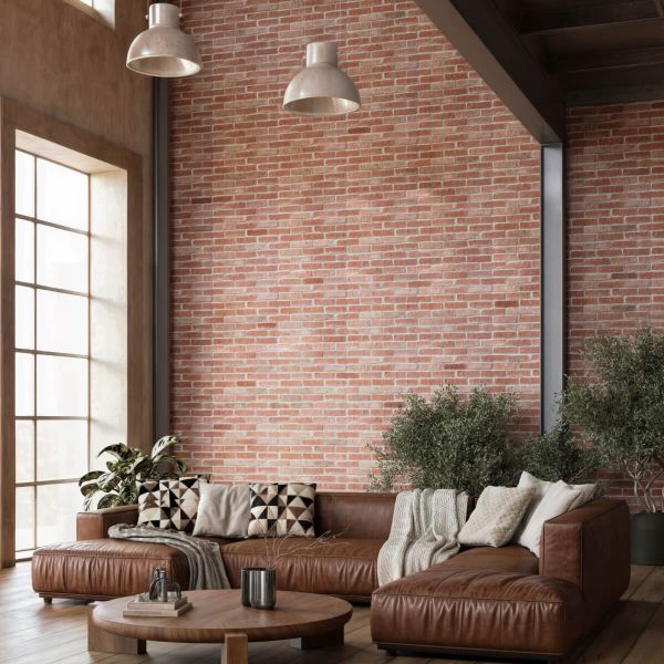 Brick slips, exterior / interior, red, Baden Red