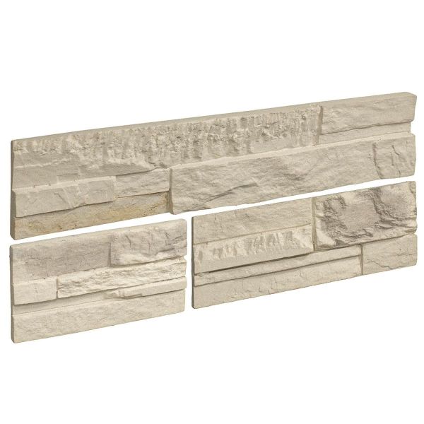Sample stone cladding, exterior / interior, white, Brasilia Arctic