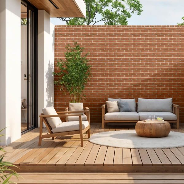 Brick slips, exterior / interior, red, Noble 75