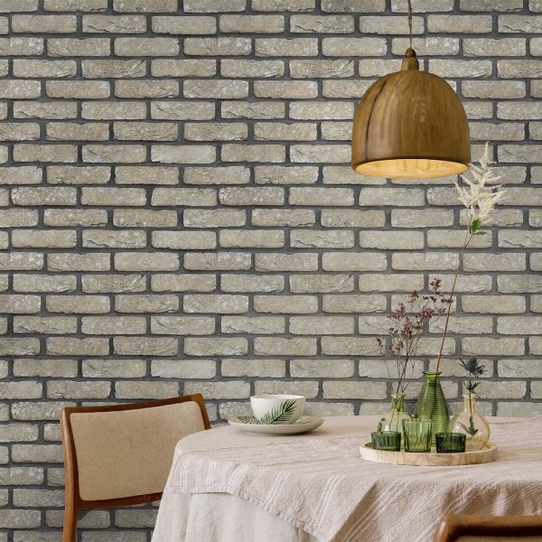 Brick slips, exterior / interior, grey, Vella Olive
