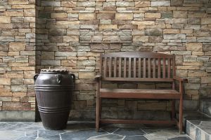 Stone cladding, exterior / interior, multicolor, Canyon Bluff