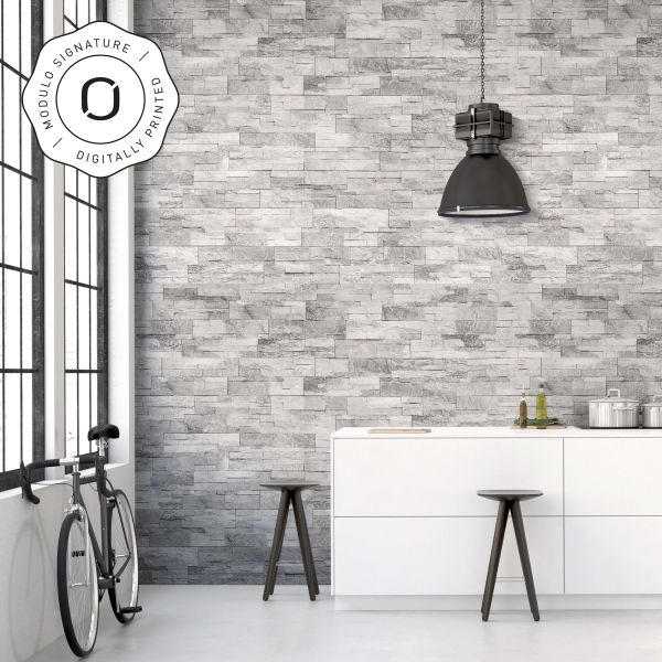 Stone cladding, exterior / interior, grey, Prostack Grey