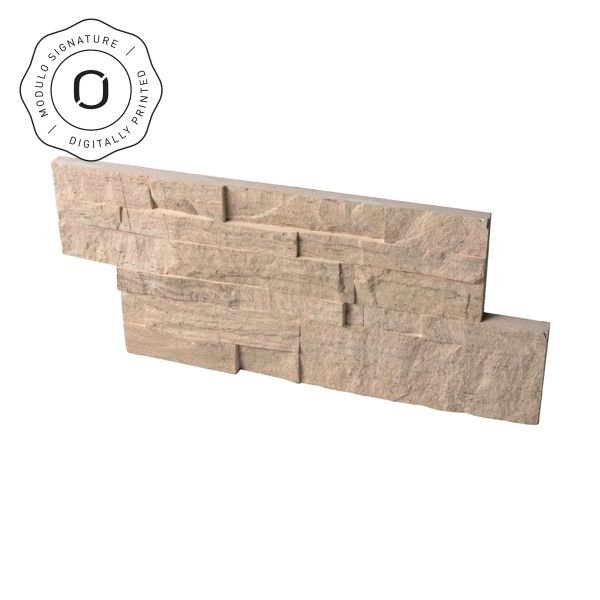 Sample stone cladding, exterior / interior, beige, Prostack Stream