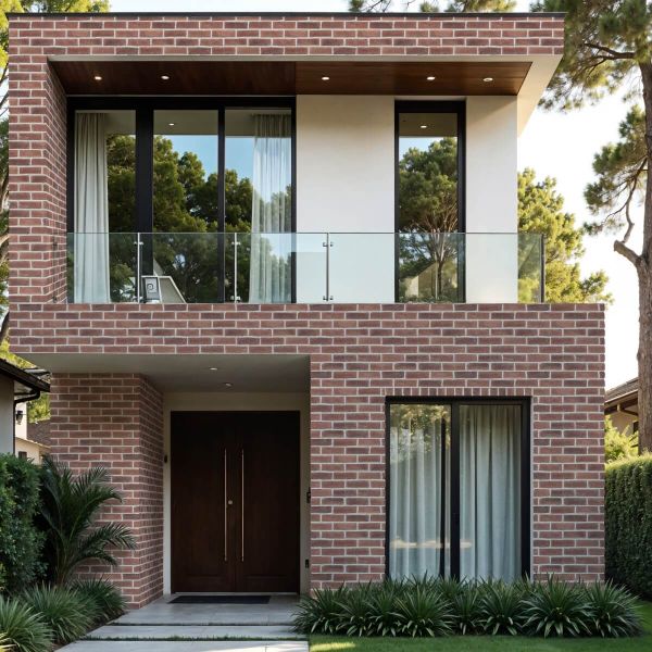 Brick slips, exterior / interior, red, Royal Russet