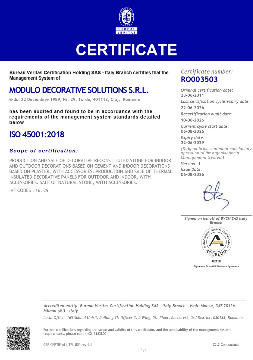 ISO 45001 Certificate